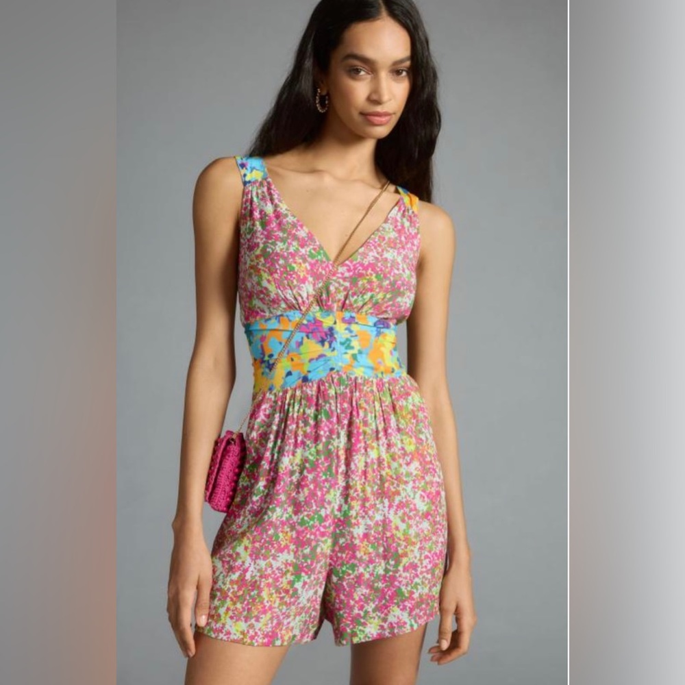 COPY - Anthropology Plenty by Tracy Reese romper jumpsuit new L / XL